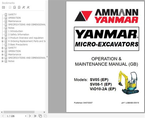 yanmar mini excavator|yanmar mini excavator operator's manual.